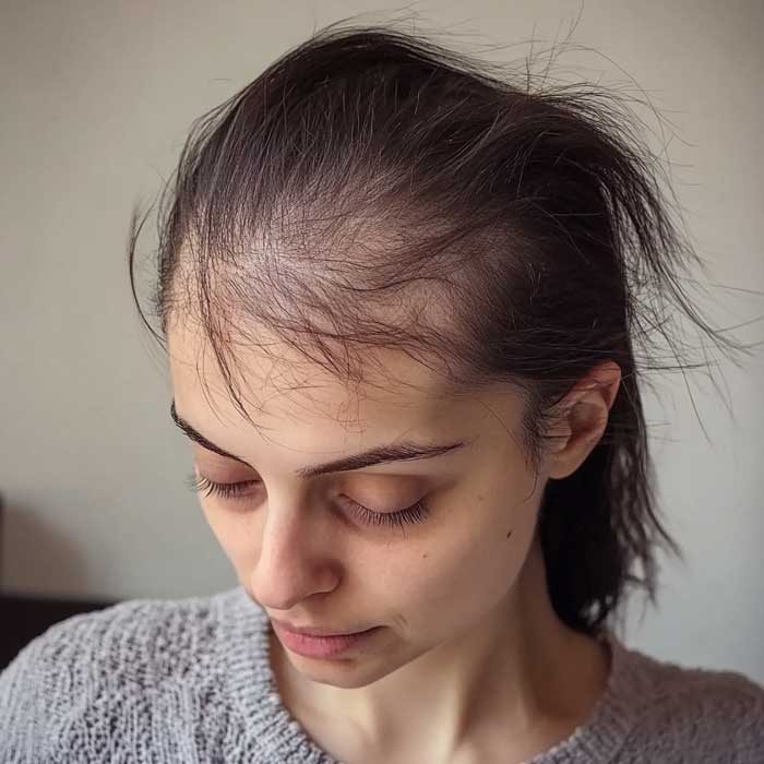 фото женщины с алопецией